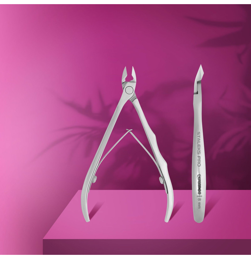 Profesionálne kliešte na nechtovú kožičku Staleks Pro Expert 20 8 mm
