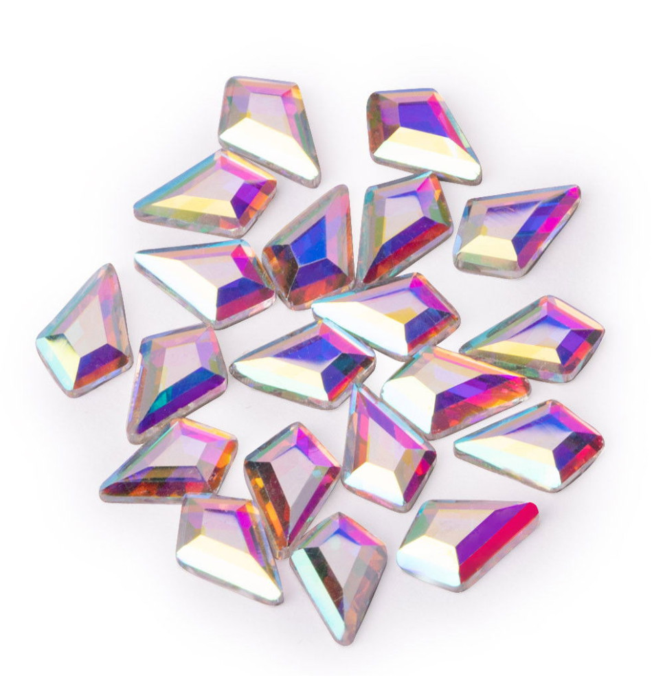 Zirkónové 3D diamanty nechty č.9 AB 20ks