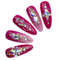 Zirkónové 3D diamanty nechty č.9 AB 20ks