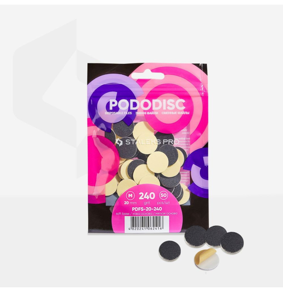 Staleks náhradné brúsne kotúče 50ks veľkosť M zrnitosť 240