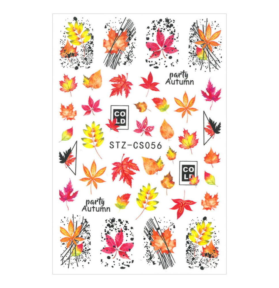 Nálepky na nechty listy STZ-CS056