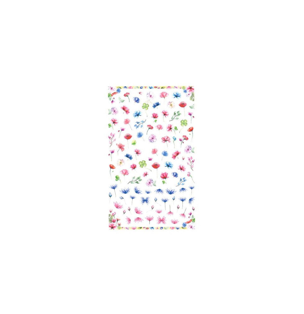 Nálepky na nechty kvety F576