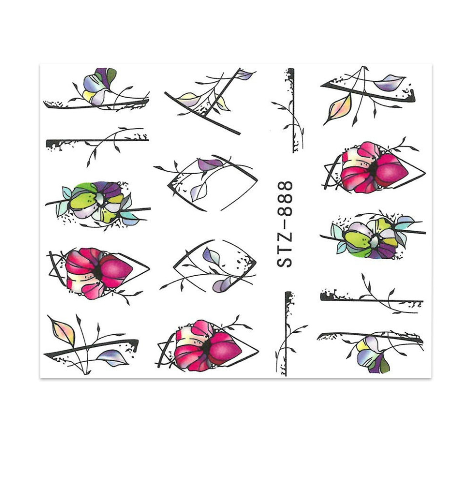 Vodonálepky na nechty STZ-888