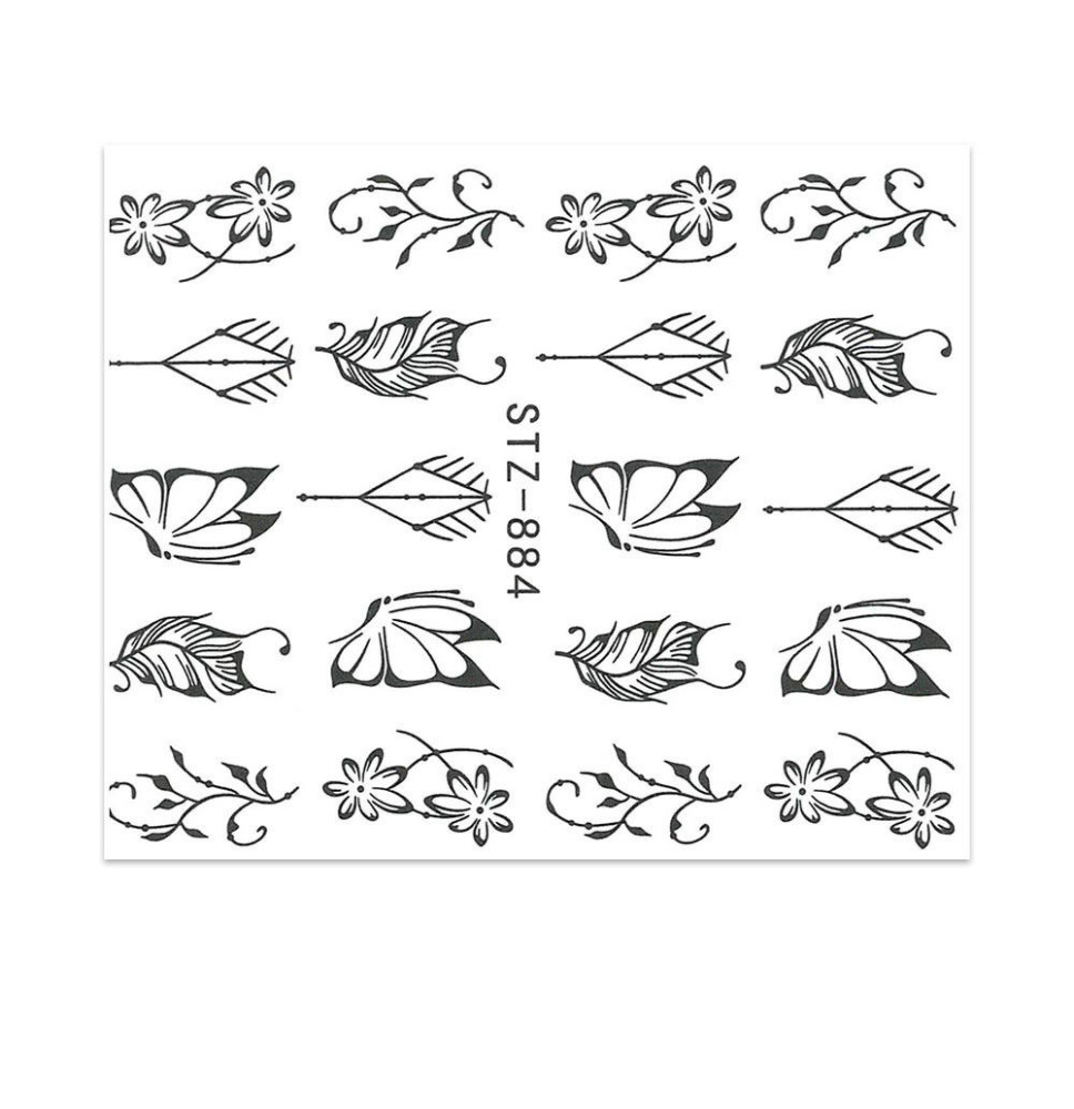 Vodonálepky na nechty STZ-884