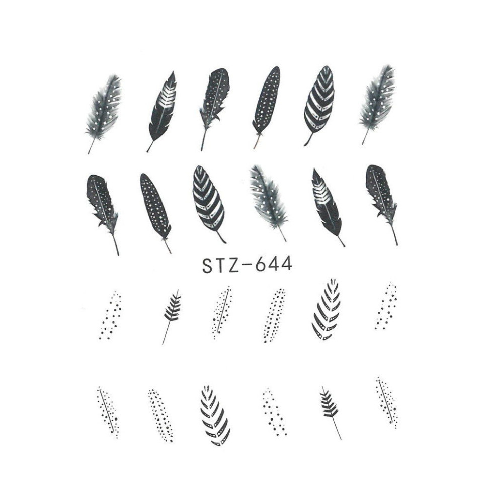 Vodonálepky na nechty STZ-644