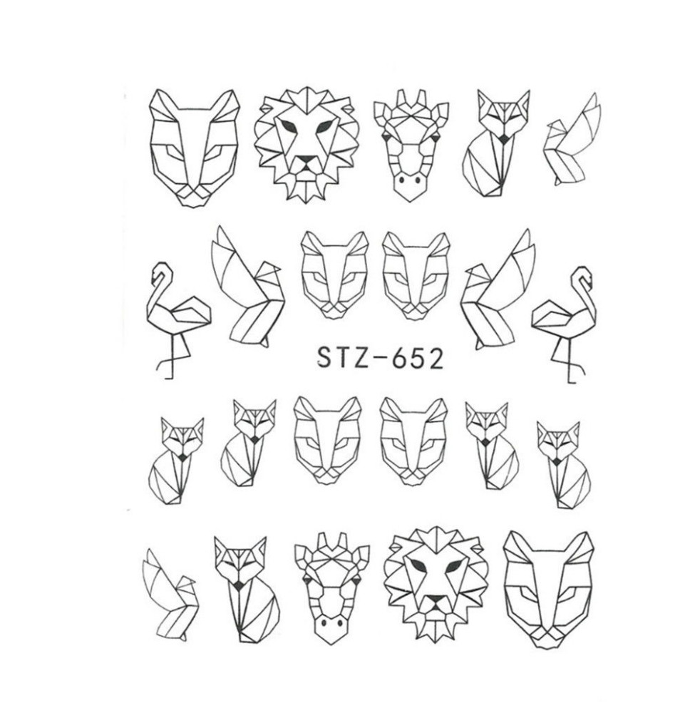 Vodonálepky na nechty STZ-652