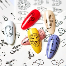 Vodonálepky na nechty STZ-652