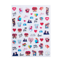 Valentínske nálepky na nechty CA-436