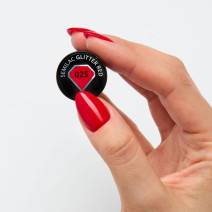 Semilac - gél lak 025 Glitter Red 7ml