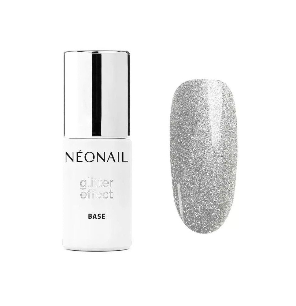 NeoNail báza Glitter effect Silver Shine 7,2ml
