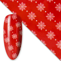 Vianočná transfér fólia 34 s motívom vločiek 100cm