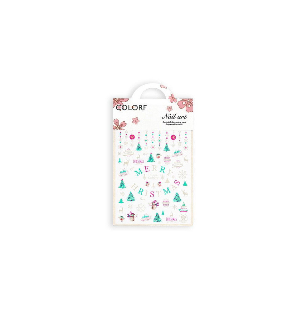 Svietiace UV nálepky na nechty tenké CY-019