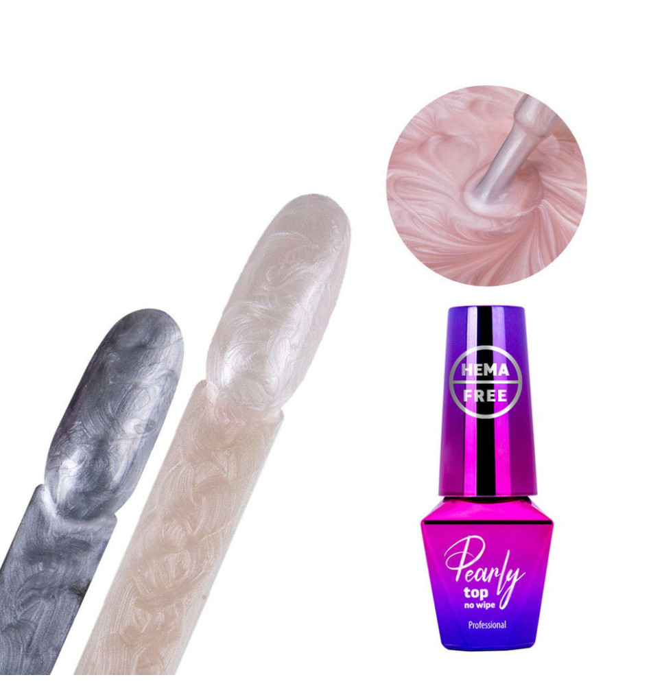 Molly Lac perleťový top coat Sepi Silver 10g