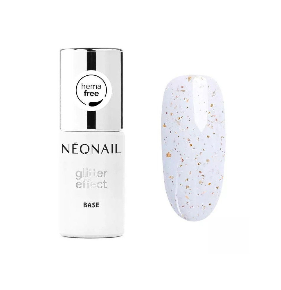 Neonail Glitter Effect Base White Sparkle 7,2 ml