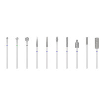 eXo sada diamantových frézok na nechty 10ks