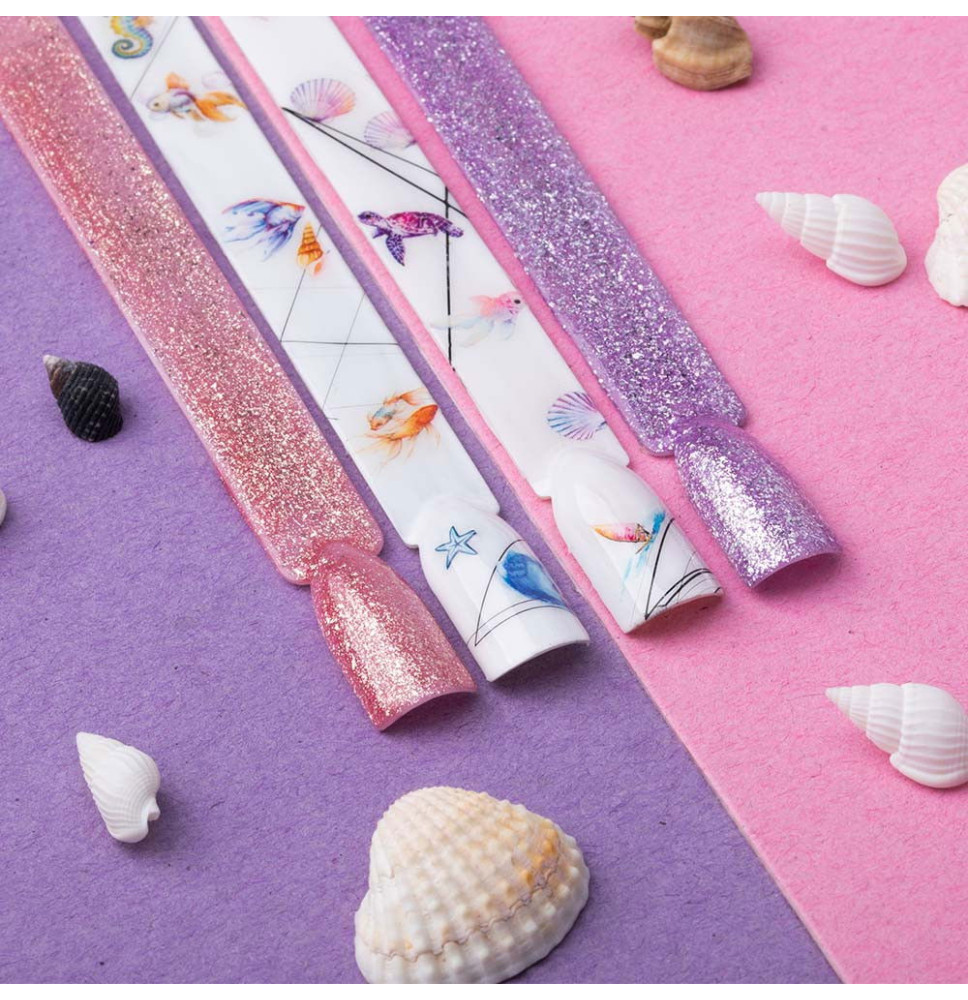 Nálepka na nechty morské vzory F649