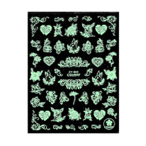 Svietiace UV nálepky na nechty tenké CY-043