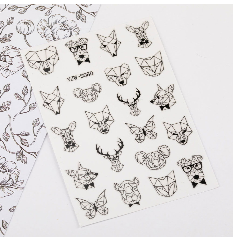 Vodonálepky na nechty YZW-S080