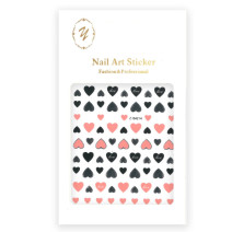 Nálepky na nechty srdiečka Z-D4214 Nude