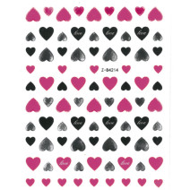 Nálepky na nechty srdiečka Z-D4214 Violet