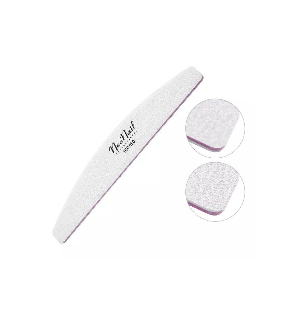 NeoNail pilník zebra lodička 100/150