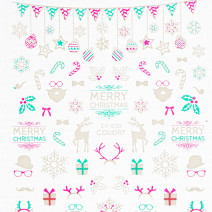 Vianočné nálepky na nechty CY-020