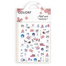 Vianočné nálepky na nechty CA-723