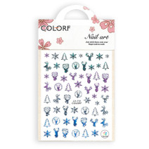 Vianočné nálepky na nechty CA-719