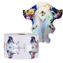 Šablóny na nechty Molly Lac Holo kvety 500ks