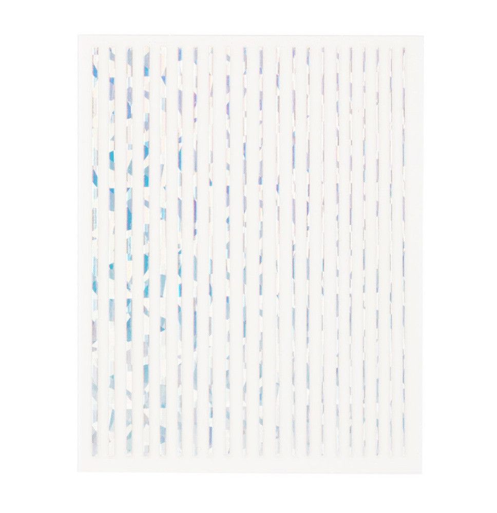 Nálepky na nechty pásiky 3D Joyfull Holo