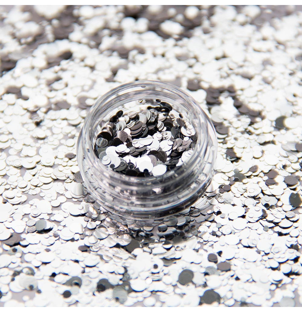 Prášok na nechty Silver Drops