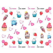 Vodonálepky s motívom MUFFIN BN-824