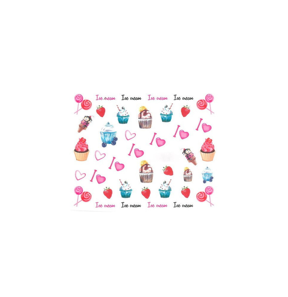 Vodonálepky s motívom MUFFIN BN-824