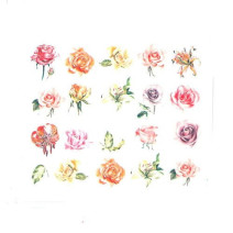 Vodonálepky s motívom KVETY BN-1772