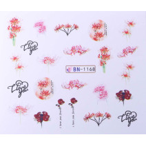 Vodonálepky s motívom kvetov BN-1168