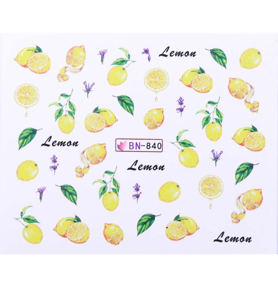 Vodonálepky s motívmi ovocia BN-840