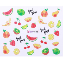 Vodonálepky s motívmi ovocia BN-838