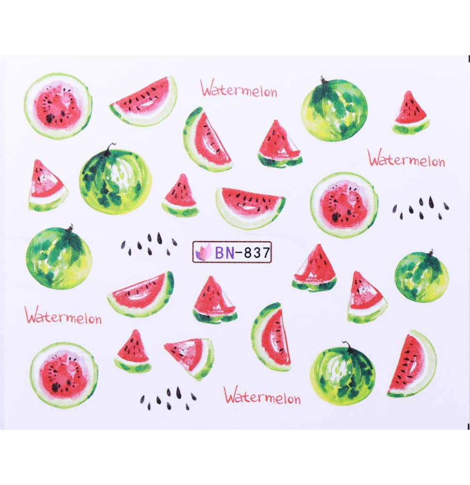 Vodonálepky s motívmi ovocia BN-837