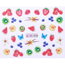 Vodonálepky s motívmi ovocia BN-836