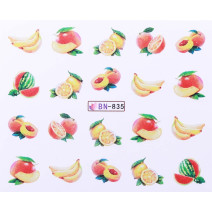 Vodonálepky s motívmi ovocia BN-835