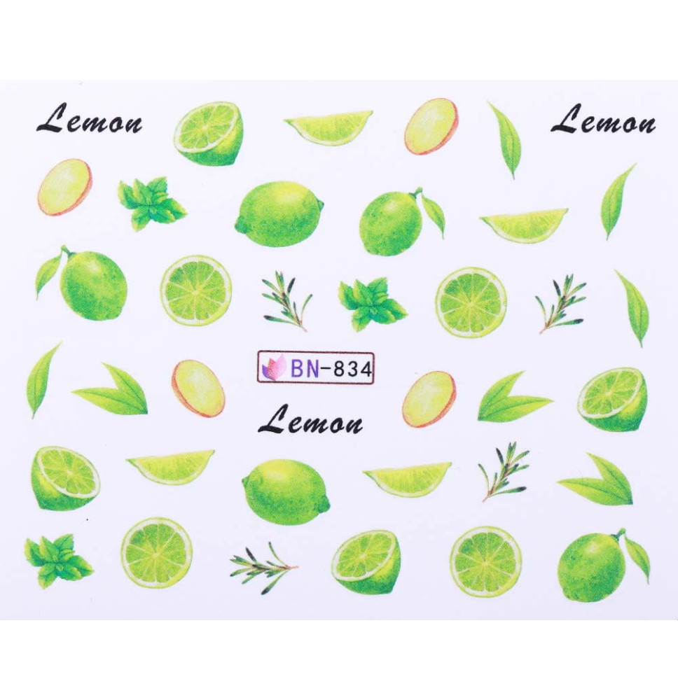 Vodonálepky s motívmi ovocia BN-834