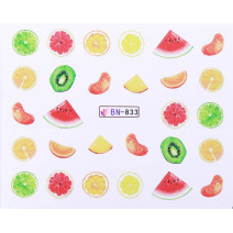 Vodonálepky s motívmi ovocia BN-833