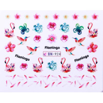 Vodonálepky s motívom plameniaka BN-924