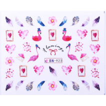 Vodonálepky s motívom plameniaka BN-923