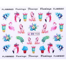 Vodonálepky s motívom plameniaka BN-922