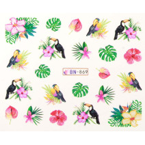 Vodonálepky s motívom Tukan BN-869