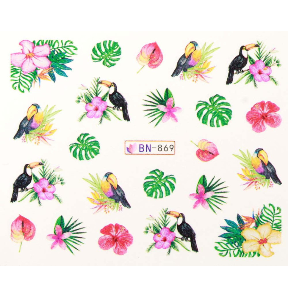 Vodonálepky s motívom Tukan BN-869
