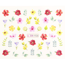 Vodonálepky s motívmi kvetov BN-926