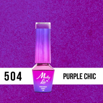 504. MOLLY LAC gél lak Bling it on! Purple Chic 5ml