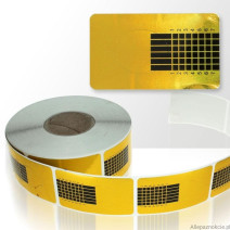 Šablony na nechty zlaté 100ks